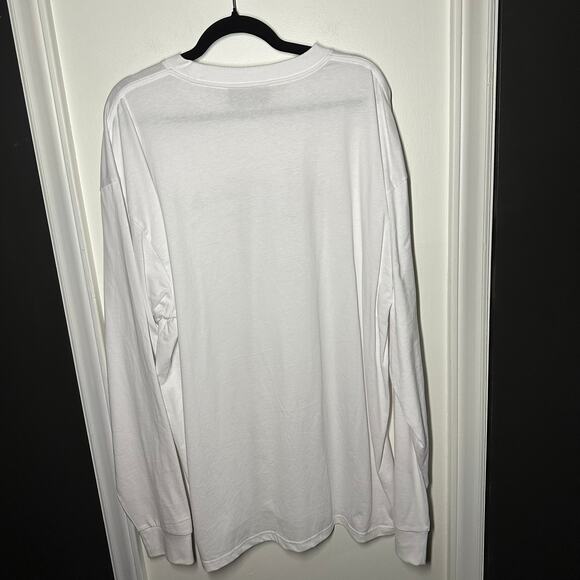 Drew House Men's White Long Sleeve Floral Logo T-Shirt Size XXL Ssense Exclusive - Picture 8 of 9